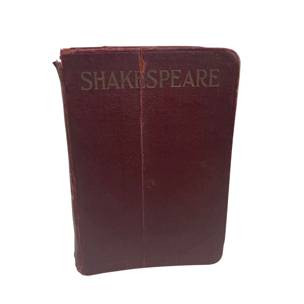 Antique 1920s The Complete Works of William Shakespeare Poor Condition Book
